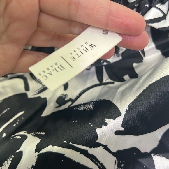 White House Black Market - NWT Abstract Ruffle Strap Wiggle Cocktail Dress SZ 6 - Picture 11 of 14
